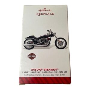 NWT Hallmark Keepsake 2013 CVO Breakout Harley-Davidson Motorcycle Ornament